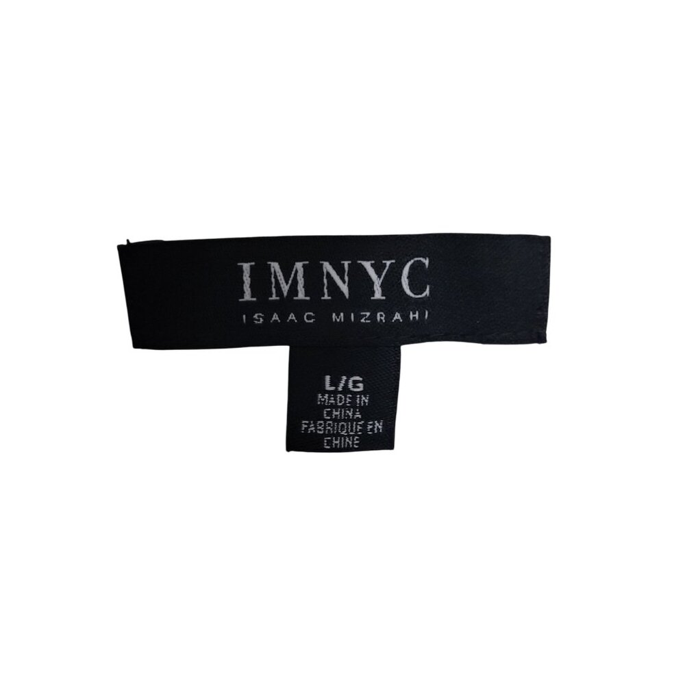 IMNYC Isaac Mizrahi Colorblock Dress Womens Size L Black & White 3/4 Sleeve NWT - Picture 3 of 8